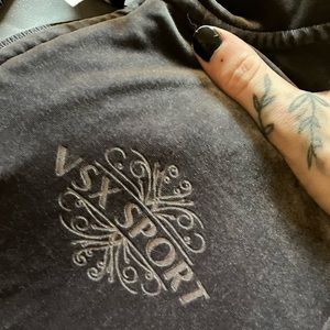 Victoria Secret VSX Sport soft gray velvet zip up.